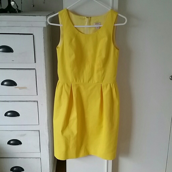 J. Crew Dresses & Skirts - *HP NWOT Lemon Textured Cotton Dress